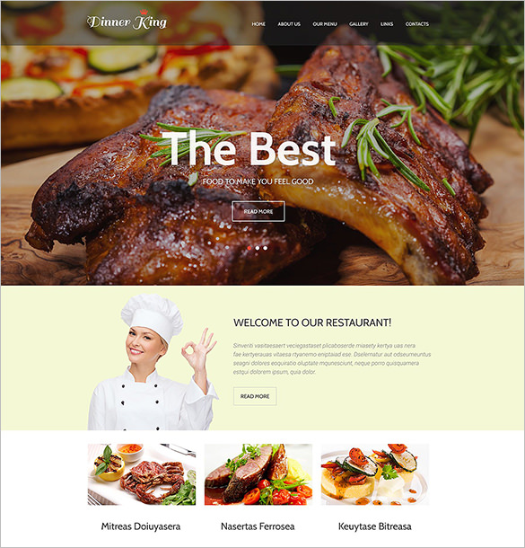 33+ Restaurant Website Themes & Templates