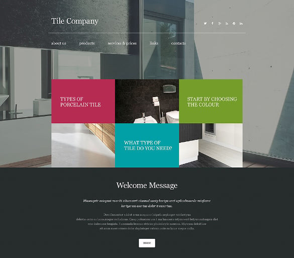 professional parallax interior design website template html