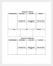 Food-Shopping-List-Template