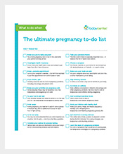 Sample-Pregnancy-To-Do-List-Template