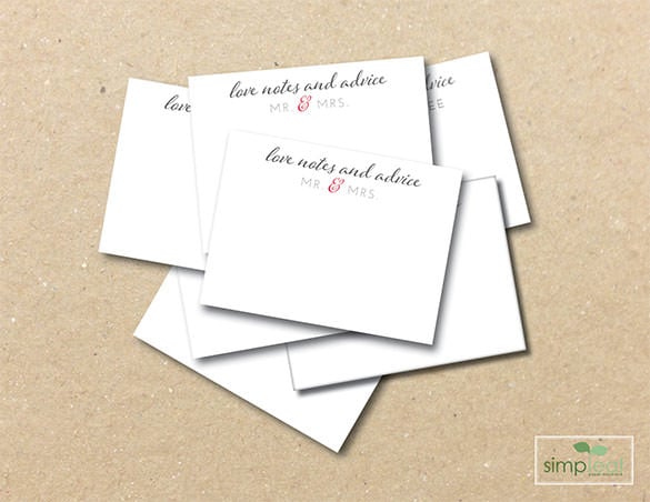x 4 well wishes comment card template download
