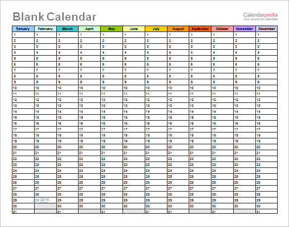 Blank Calendar Word Template from images.template.net