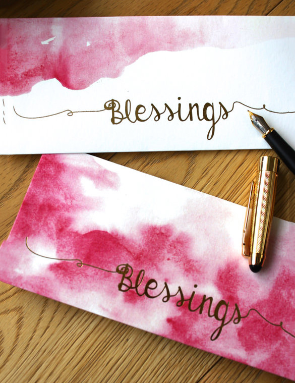 blessing money envelope template download