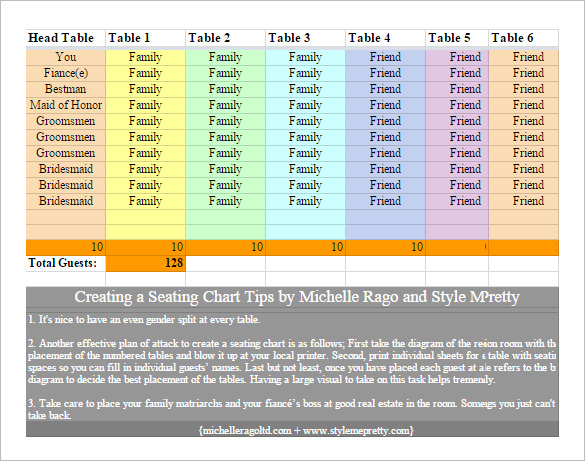 a example table chart 61  Template Printable Free PDF, Chart  Excel, PPT  Word,