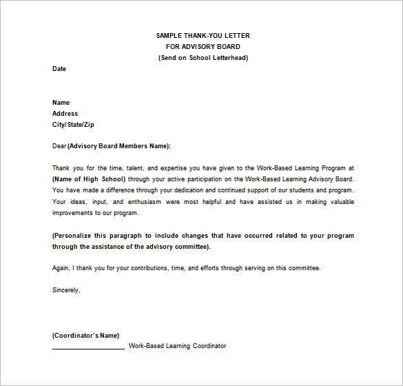 Thank You Letter 57+ Free Word, Excel, PDF, PSD, Format Download!