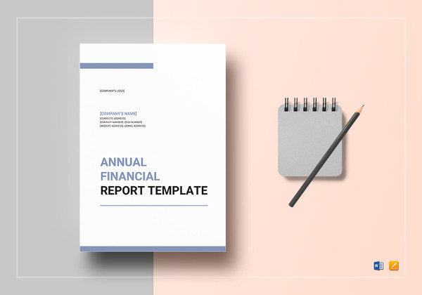 annual financial report template