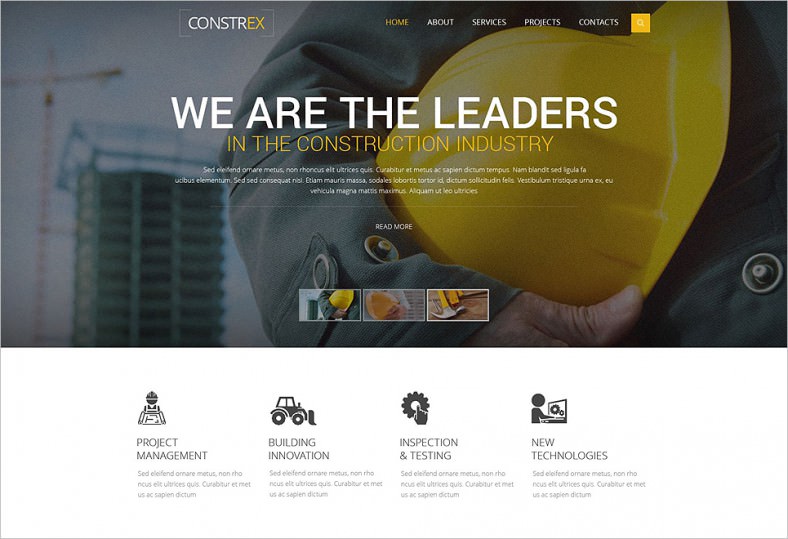 architecture responsive html5 website template 788x