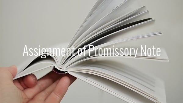 assignment of promissory note template