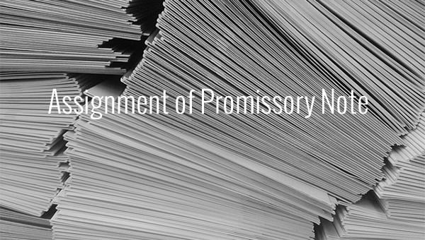 promissory note with deed of assignment