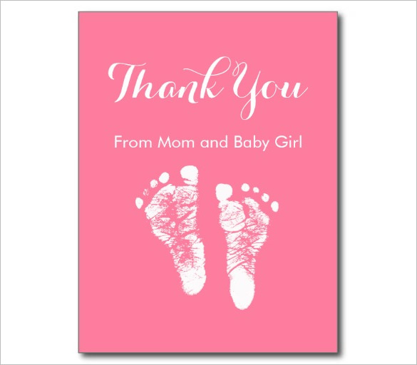 Free Printable Baby Thank You Card Templates Free Templates Printable