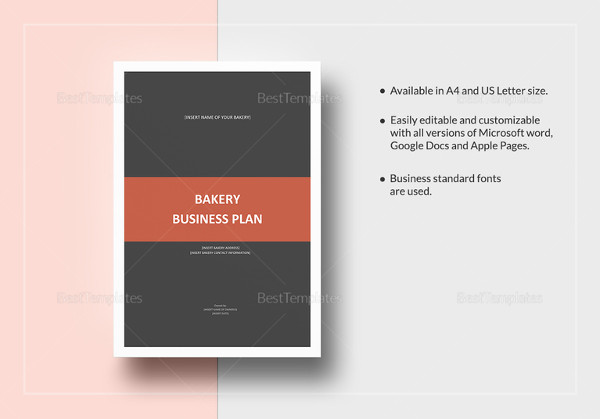 bakery business plan word template