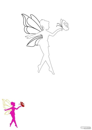 barbie butterfly coloring page