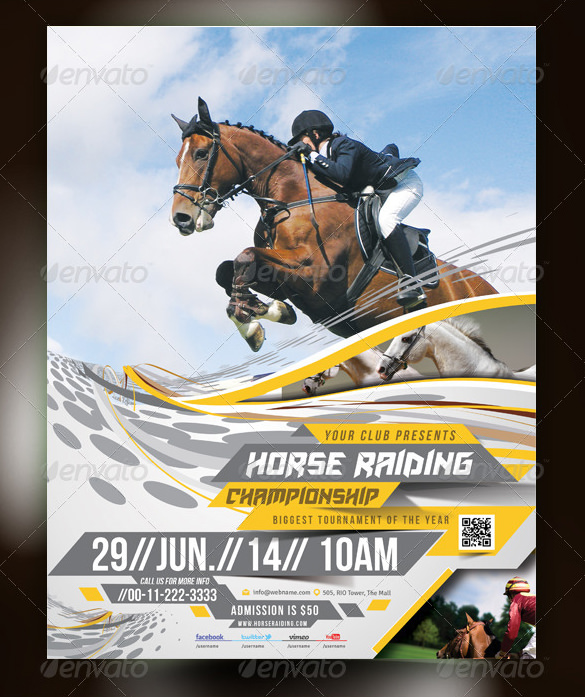 12 Marvellous Horse Flyer Templates Designs 12 Marvellous Horse Flyer Templates Designs