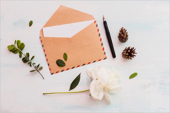 beautiful letter envelope template