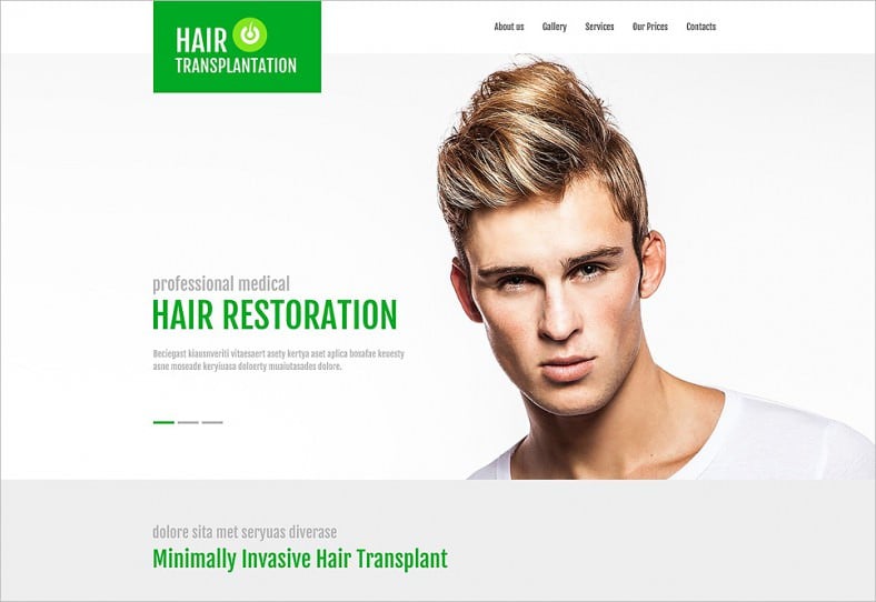 best hair transplant clinic jquery website template 788x