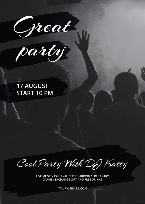black-and-white-flyer-template