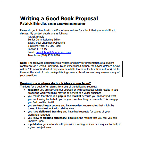 Writing Proposal Template 21  Free Word Excel PDF Format Download