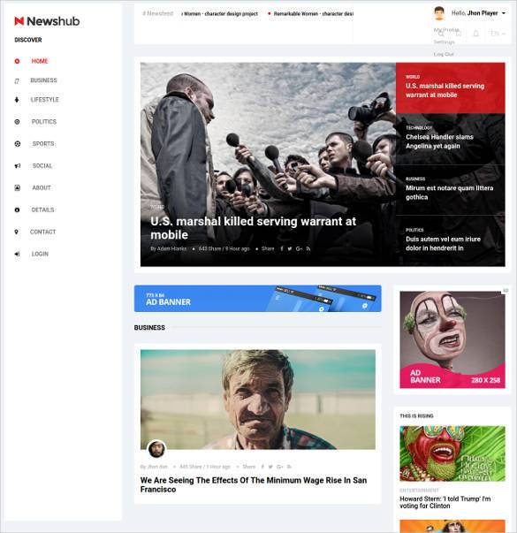 20+ News Bootstrap Themes & Templates