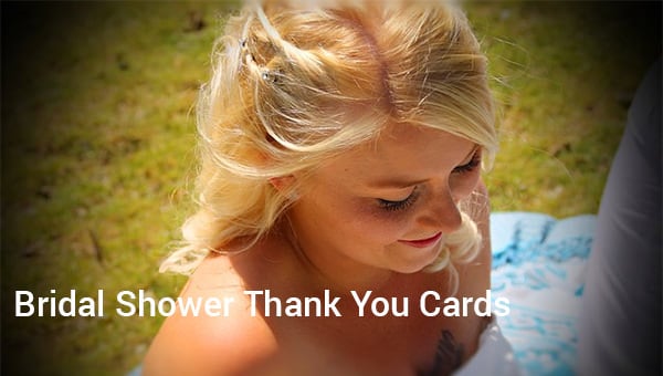 bridal shower thank you cards
