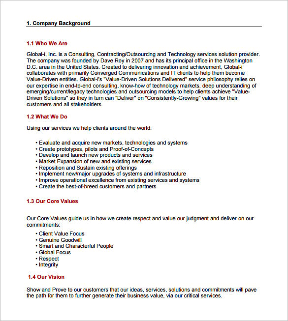 Hr Consulting Proposal Sample PDF Template