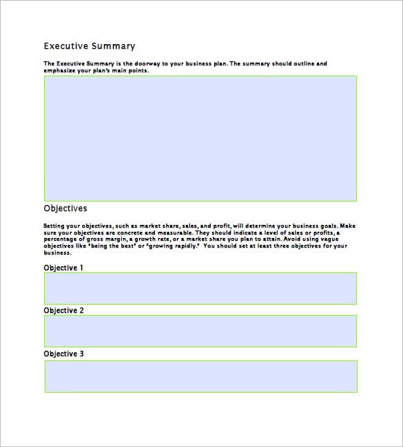 business plan outline template sample download