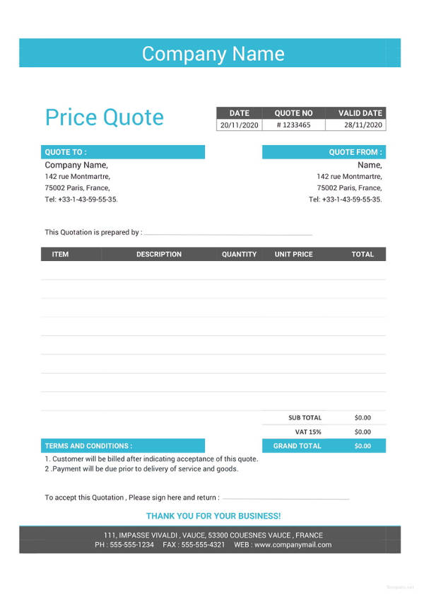 business-quotation-format
