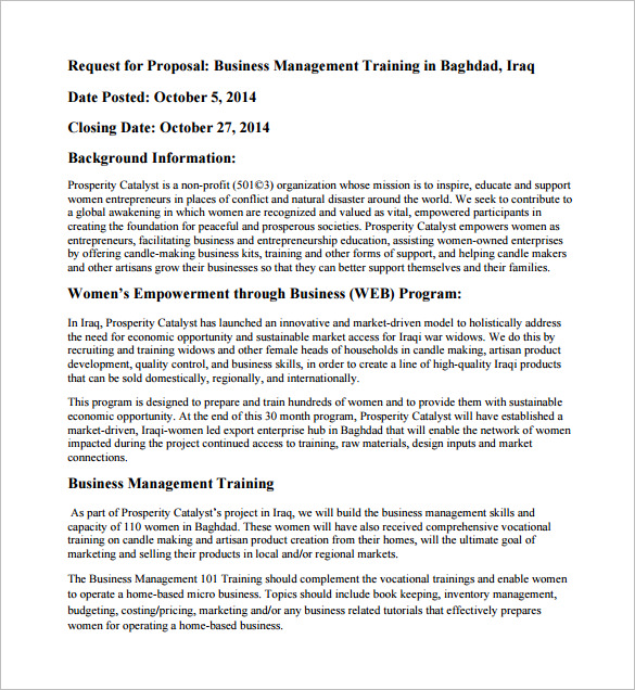 Training Proposal Template - 22+ Free Word, Excel, PDF, PPT Format Download