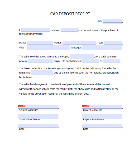 21+ Deposit Receipt Templates DOC, Excel, PDF
