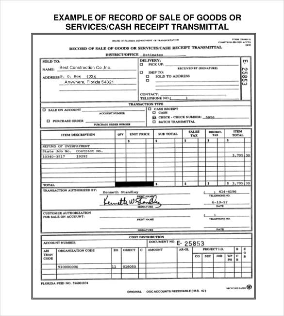 cash sale receipt pdf download