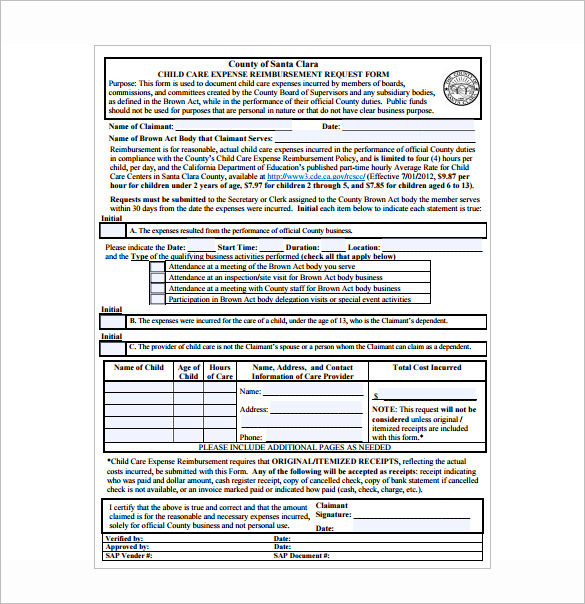 child care itemized receipt pdf download