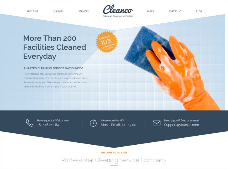 cleaning company wordpress theme 788x