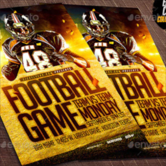 college football flyer template