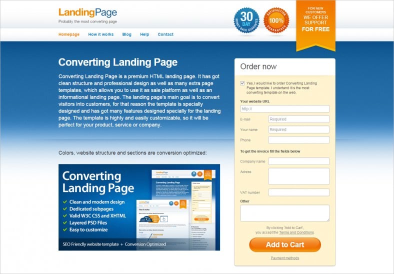 converting landing page 788x