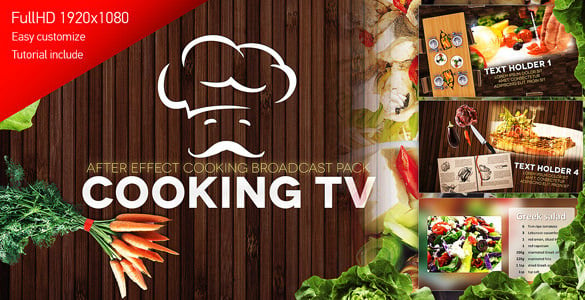 cooking after effects template free download
