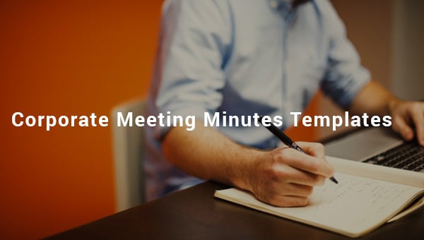 corporate meeting minutes template