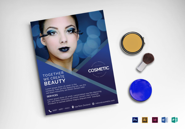 cosmetic flyer template