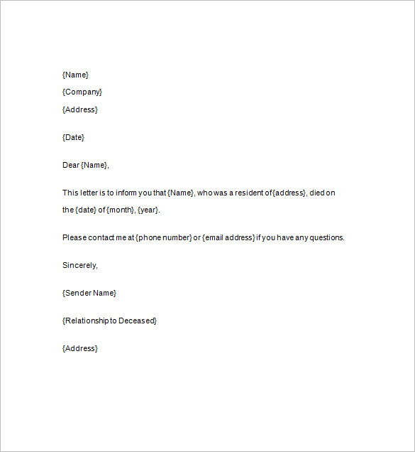 Funeral Notice Template 15+ Free Samples, Examples, Format Download!