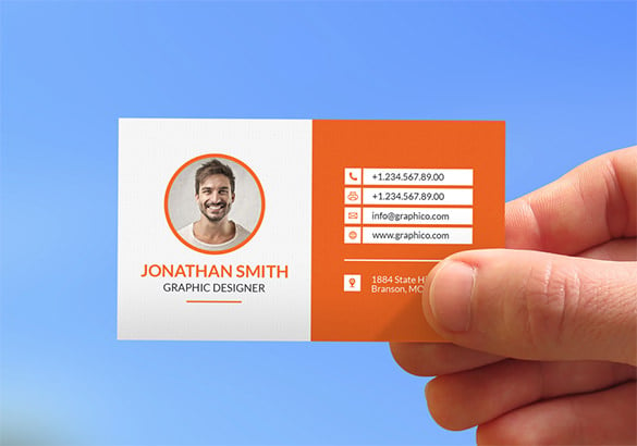 creative corporate contact card template