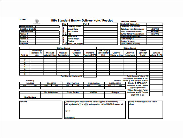 16 delivery receipt templates doc pdf excel free premium templates