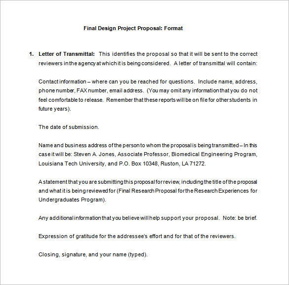 23+ Design Proposal Templates - Word, PDF, Pages