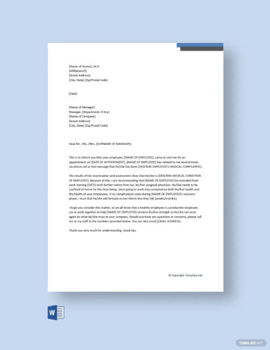 25  Doctor Letter Templates PDF DOC