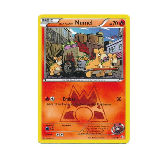 double crisis team magma pokemon card template