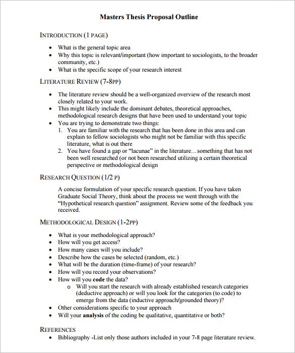 17+ Proposal Outline Templates - DOC, PDF