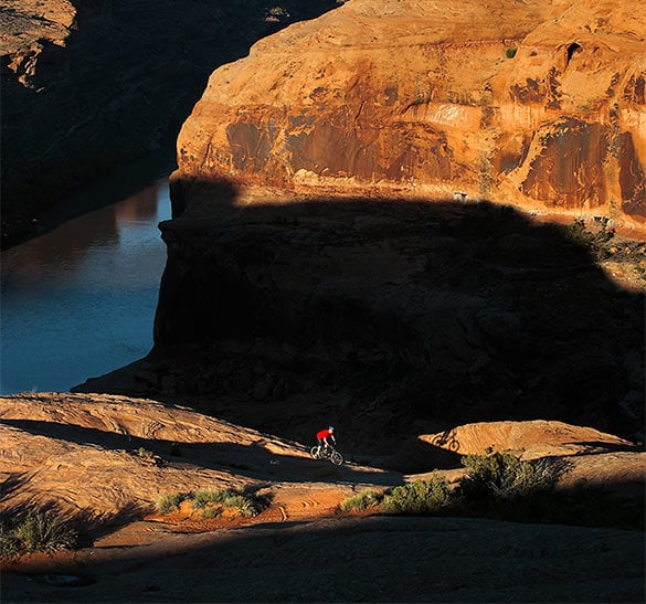 dramatic bike riding photography