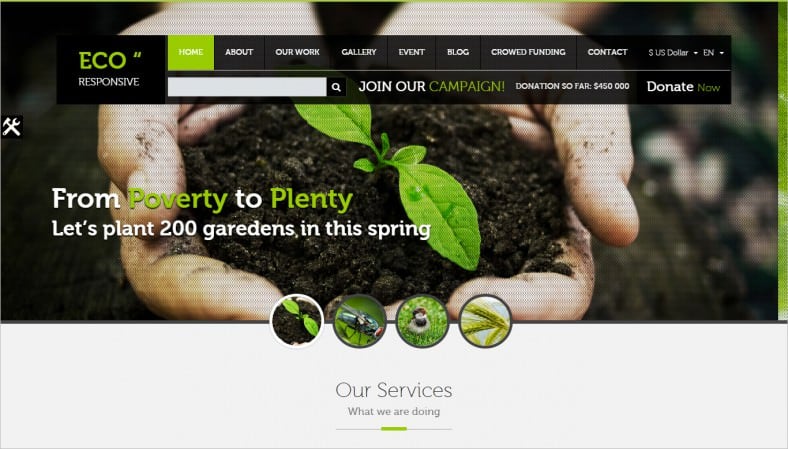 14+ Environmental Website Templates & Themes  Free 