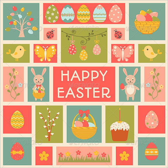 easter holiday card template