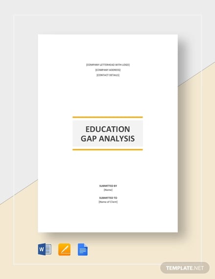 education gap analysis template