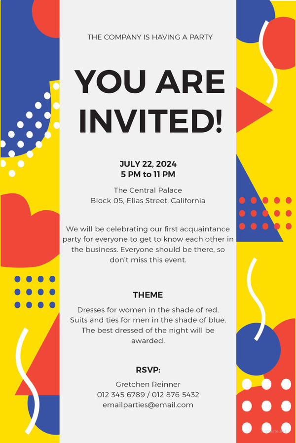 15+ Email Invitation Template Free, Sample, Example, Format Download