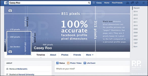 example facebook banner size in exact pixel