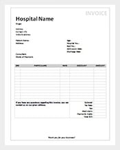 example medical invoice receipt free